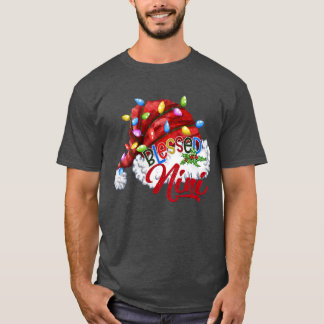 Frauen Selige Nini Weihnachtsmannmütze Xmas Light T-Shirt