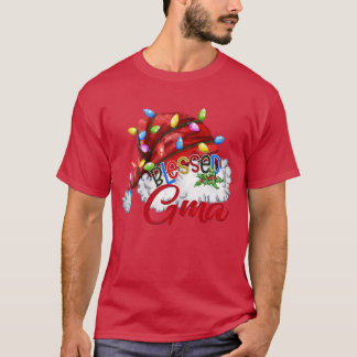Frauen Seligen Gma Weihnachtsmannmütze Xmas Light T-Shirt