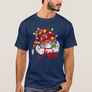 Frauen Seligen Juju Weihnachtsmannmütze Xmas Light T-Shirt