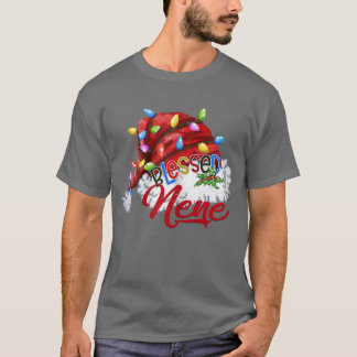 Frauen Seligen Nene Weihnachtsmannmütze Xmas Light T-Shirt