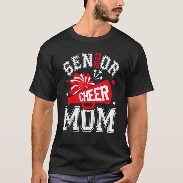 Frauen Senior 2023 Cheer Mama Cheerleader Parent C T-Shirt (Vorderseite)