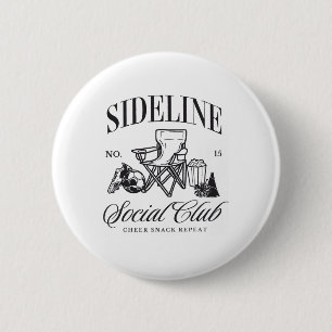 Frauen Sideline Social Club Fußball-Mama Spiel-Tag Button