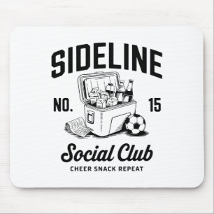 Frauen Sideline Social Club Fußball-Mama Spieltag Mousepad