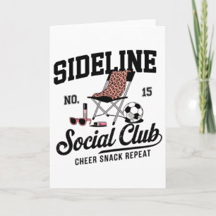 Frauen Sideline Social Club Fußball-Mutter Spielta Karte