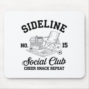 Frauen Sideline Social Club Fußball-Mutter Spielta Mousepad