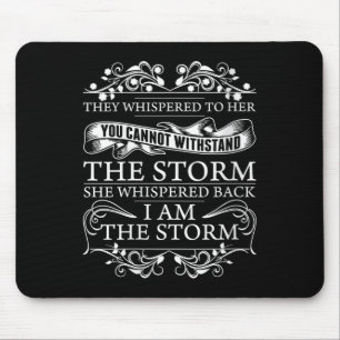 Frauen Sie flüsterte zurück Ich bin die Frauenmoti Mousepad
