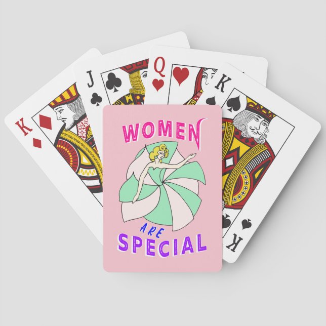 Frauen sind besondere Feministinnen Spielkarten (Rückseite)