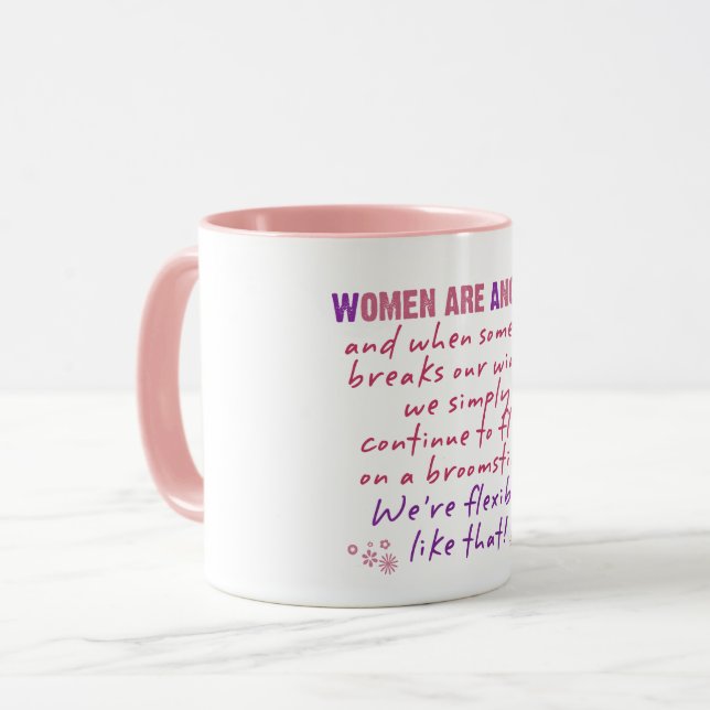 Frauen sind Engel Tasse (Vorderseite Links)
