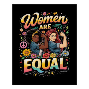Frauen sind gleichberechtigt poster