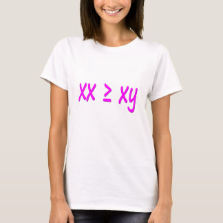 Frauen sind größer/gleich Männer - XX ≥ XY T-Shirt