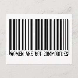 Frauen sind keine Waren Postkarte
