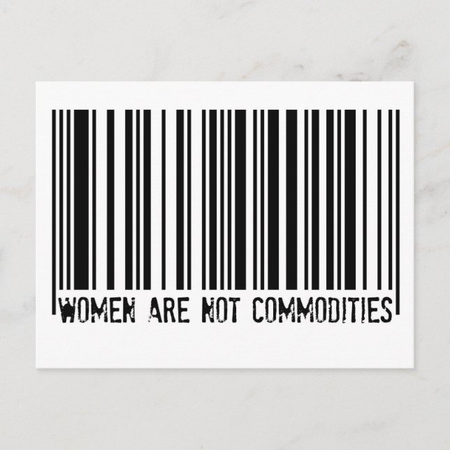Frauen sind keine Waren Postkarte (Vorderseite)