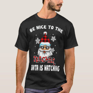 Frauen sind nett zu dem Lehrer, den der Weihnachts T-Shirt