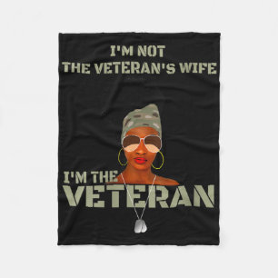 Frauen sind nicht die Veteranen Ehefrau Ich bin Ve Fleecedecke
