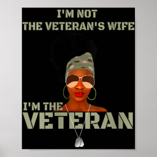 Frauen sind nicht die Veteranen Ehefrau Ich bin Ve Poster