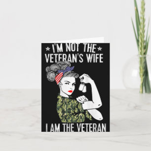 Frauen sind nicht die Veteranen-Ehefrau im Veteran Karte