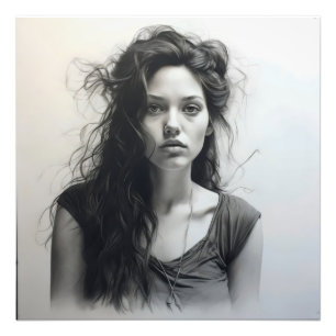 Frauen Sketch Fotodruck