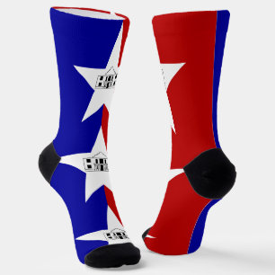 Frauen Socken mit der Flagge von San Antonio, USA.