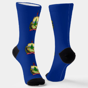 Frauen Socken mit der Flagge von Vermont, USA.