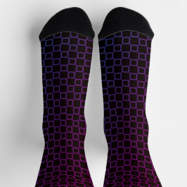 Frauen Socken mit Lila Schwarz-Klassik-Design