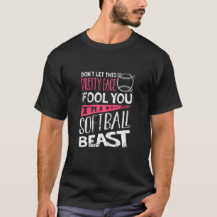 Frauen, Softball, Grafik, Frauen und Mädchen Softb T-Shirt