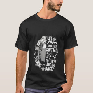 Frauen Softball Mama Frauen Pitcher Catcher Girls T-Shirt