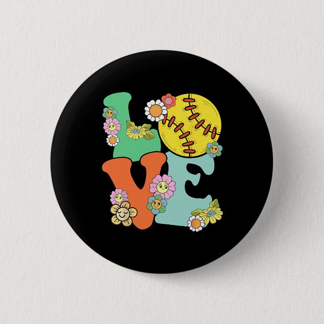 Frauen Softll-Shirt Teenager Mädchen Ich liebe Sof Button (Vorderseite)