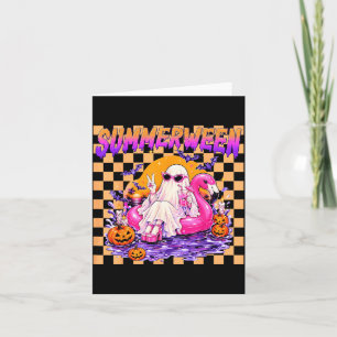 Frauen Sommer Halloween Ghoul Lustiger Geist Hallo Karte