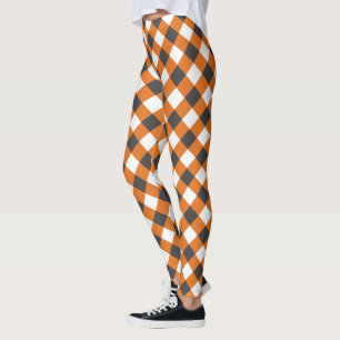 Frauen Sommer Kariert Gingham Kleidung Leggings