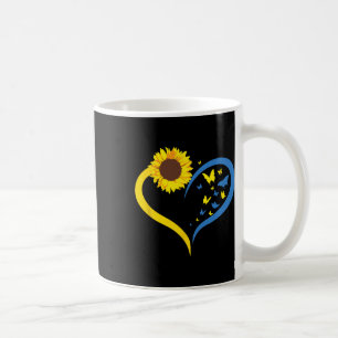 Frauen Sonnenblume Liebe Herz Ich stehe hinter der Kaffeetasse