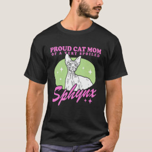 Frauen Sphynx-Mutter Katzenmutter haarlose Katze T-Shirt
