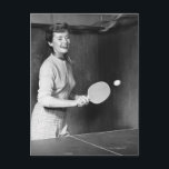 Frauen spielen Tischtennis Postkarte<br><div class="desc">Woman spielt Tischtennis | Stockbyte | AssetID: YSP_085</div>