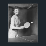 Frauen spielen Tischtennis Postkarte<br><div class="desc">Woman spielt Tischtennis | Stockbyte | AssetID: YSP_085</div>