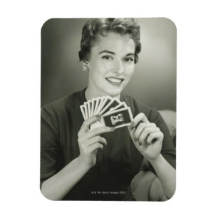 Frauen-Spielkarten Magnet