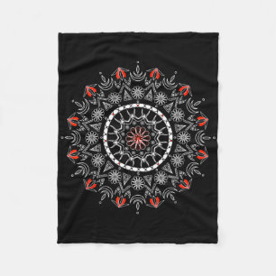 Frauen Spirituelle Blume Männer Mandala Yoga Medit Fleecedecke
