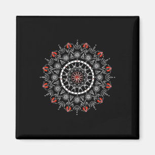 Frauen Spirituelle Blume Männer Mandala Yoga Medit Magnet
