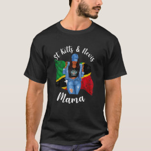 Frauen St Kitts und Nevis Mama Dreadlocks Hair Sas T-Shirt