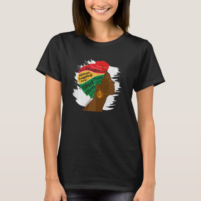 Frauen Starke schwarze Frauen Juneteentchen Black  T-Shirt (Vorderseite)