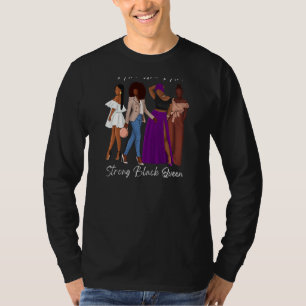Frauen starke schwarze Königinnen Inspiration Rede T-Shirt