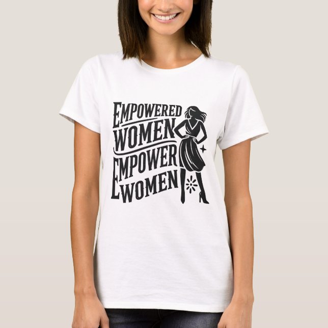 Frauen stärken Frauen - mutiger weiblicher Desi T-Shirt (Vorderseite)