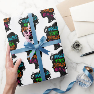 Frauen stärken geschenkpapier