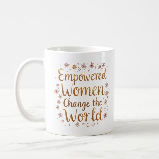 Frauen stärken kaffeetasse (Links)