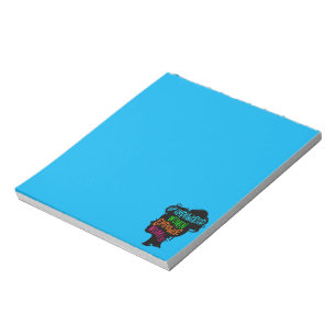 Frauen stärken notizblock