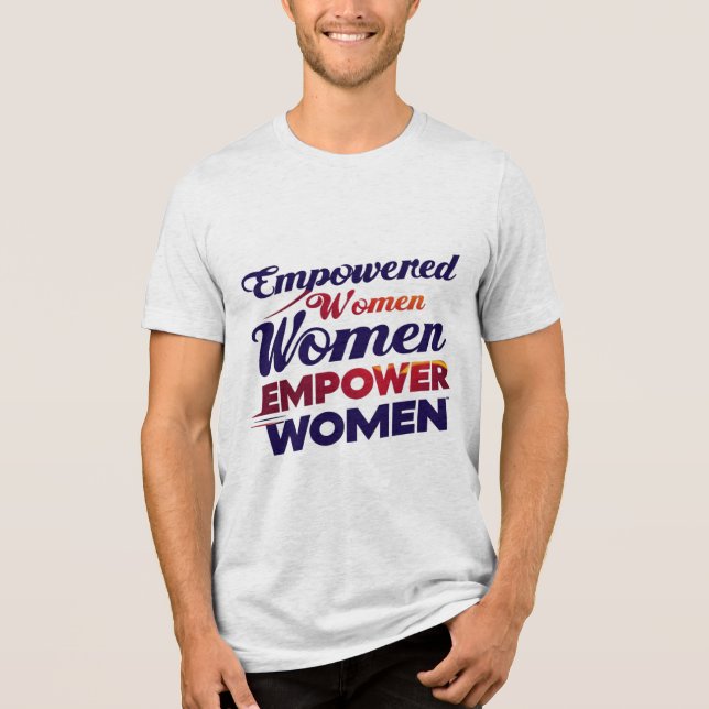 Frauen stärken Tri-Blend shirt (Vorderseite)