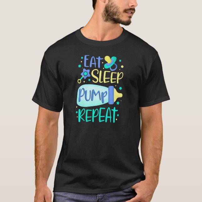 Frauen Stillzeit Neugeborene Stillzeit Milchpumpe  T-Shirt (Vorderseite)