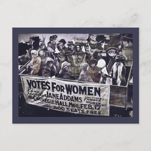 Frauen-Stimme Feiertagspostkarte (Vorderseite)