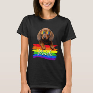 Frauen Stolz Dackel Dog Lgbt Gay Les Supporter F T-Shirt