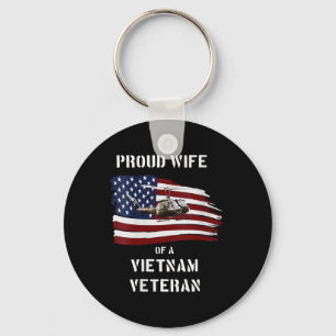 Frauen stolz Ehefrau eines vietnamesischen Veteran Schlüsselanhänger