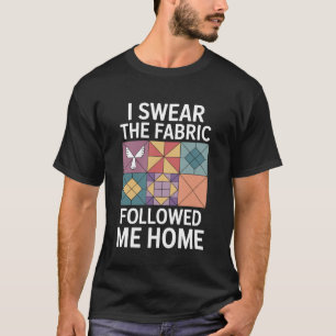 Frauen-Strick- und Näh-Outfit für Quilter T-Shirt