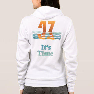 Frauen Sunset 47 White Kapuzenpullover Hoodie